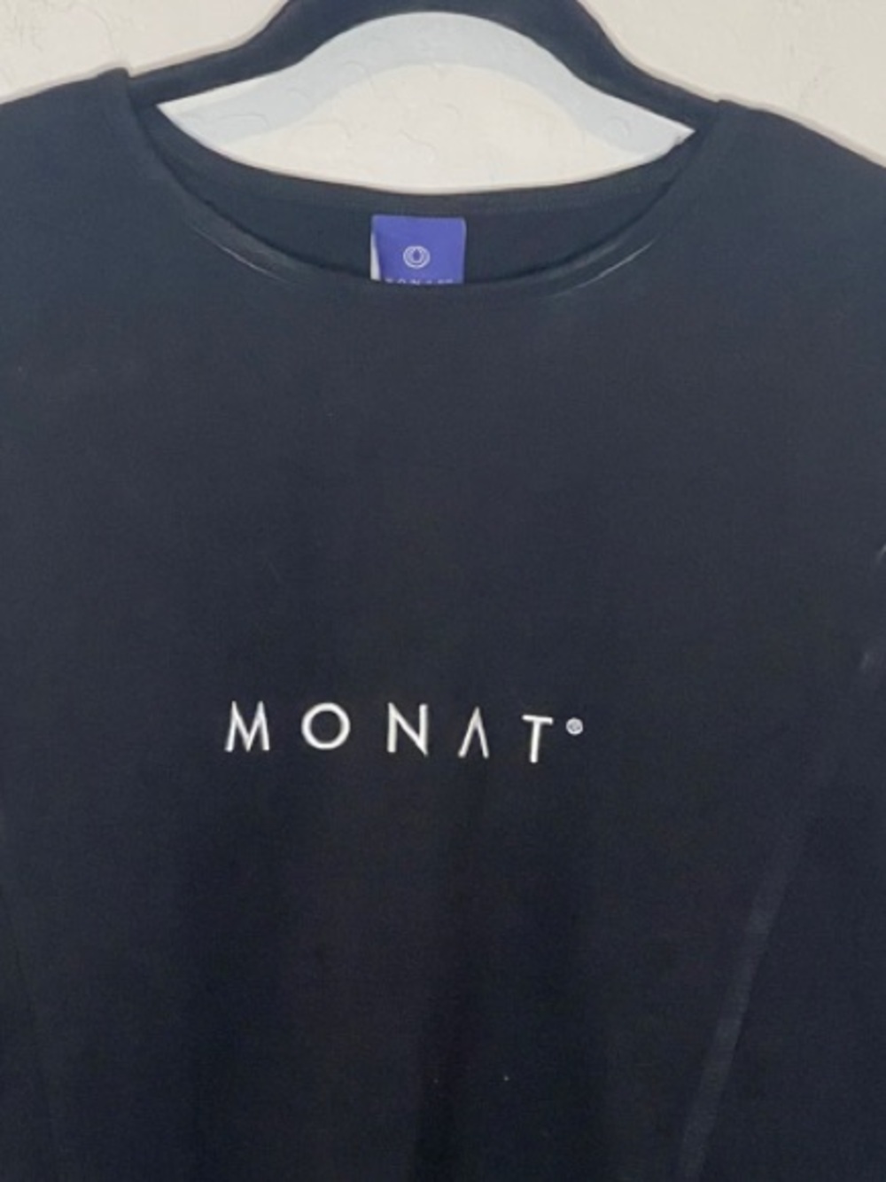 MONAT Oversized Black Logo Tunic Dress size Small - Picture 4 of 7
